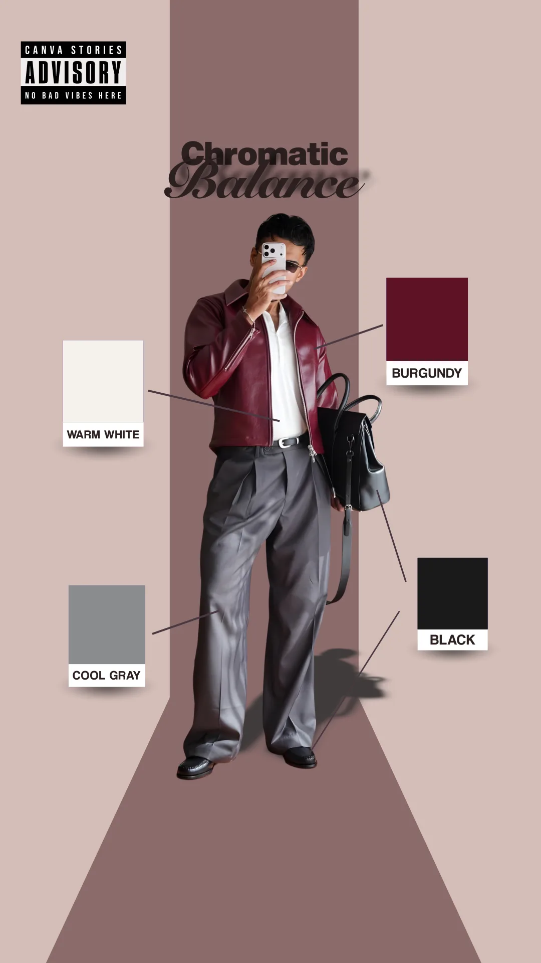 Chromatic Balance fashion editorial cover